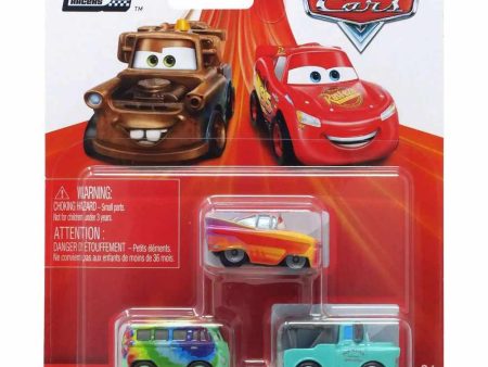 Disney   Pixar Cars On The Road Die Cast Metal Mini  3-Pack Supply