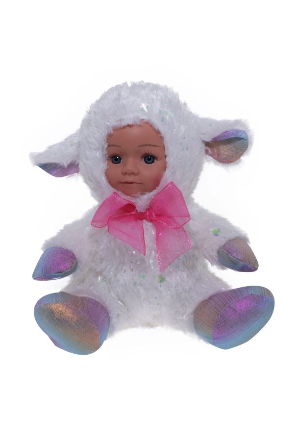 COTTON CANDY FUR BABIES - BAA WHITE MULTI LAMB Sale