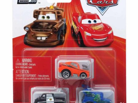 Disney   Pixar Cars On The Road Die Cast Metal Mini  3-Pack Hot on Sale