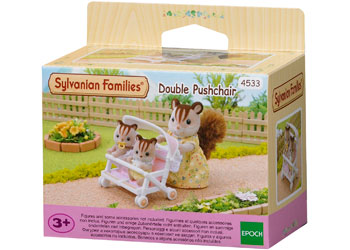 SYLVANIAN FAMILIES - DOUBLE PUSHCHAIR For Cheap