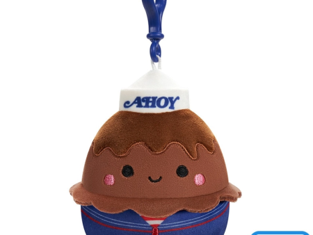 SQUISHMALLOW 3.5  PLUSH CLIP STRANGER THINGS - ICE CREAM AHOY  CHOCOLATE PUDDING Online