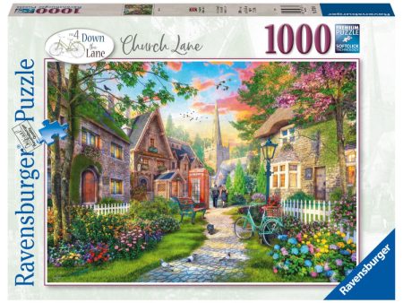 RAVENSBURGER 176281 - CHYRCH LANE 1000 PIECE PUZZLE Cheap