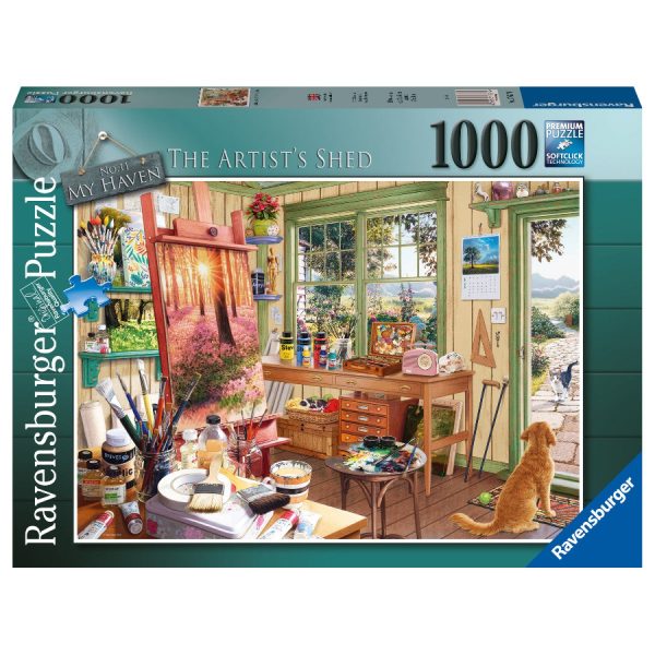 RAVENSBURGER 176274 - MY HAVEN NO 11 ARTIST S SHED 1000 PIECE PUZZLE Sale