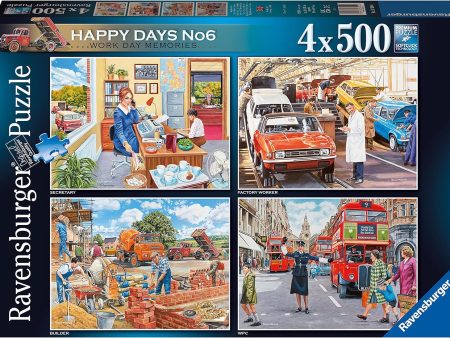 RAVENSBURGER 174904 - HAPPY DAYS NO 4 X 500 PIECE PUZZLE Online