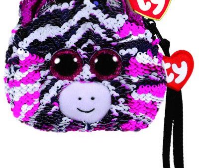 TY GEAR - ZOEY PINK ZEBRA PURSE Hot on Sale