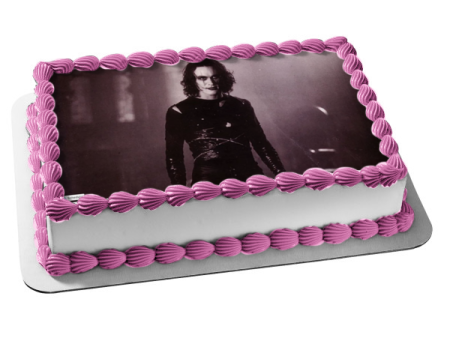 The Crow Eric Draven Brandon Lee Classic Film Edible Cake Topper Image ABPID52867 Sale