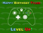 XBox Controller Level Up Happy Birthday Your Personalized Name Edible Cake Topper Image ABPID53012 Online Sale