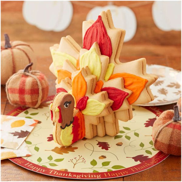 Build It Yourself Turkey Centerpiece Vanilla Cookie Decorating Kit on Sale