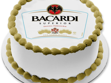 Bacardi Superior Original Premium Rum Edible Cake Topper Image ABPID52794 For Sale