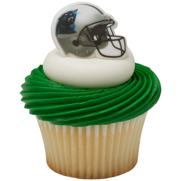 NFL Carolina Panthers Cake Printed Rings (6 count) For Sale