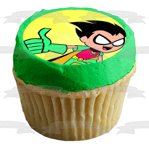 Teen Titans Go! Robin Boy Wonder Personalizable Dick Grayson Batman DC Comic Books Cartoon Edible Cake Topper Image ABPID52857 Hot on Sale