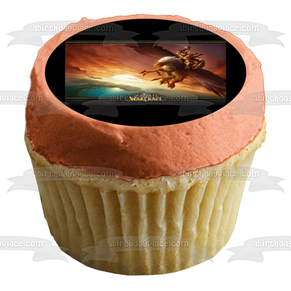 World of Warcraft MMO Gaming Dwarf Gryffon Edible Cake Topper Image ABPID52801 Discount