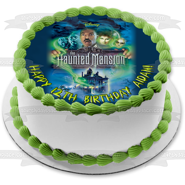 Disney the Haunted Mansion Movie Poster Eddie Murphy Edible Cake Topper Image ABPID52962 Cheap