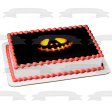 Halloween Pumpkin Jack-O-Lantern Spooky Scary Edible Cake Topper Image ABPID52944 Online Sale