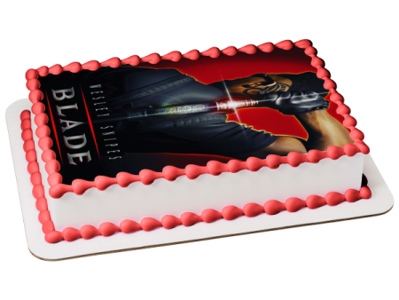 Blade Sword Movie Poster Edible Cake Topper Image ABPID52971 Online now