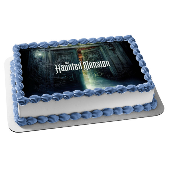 Disney the Haunted Mansion Movie Door Edible Cake Topper Image ABPID52963 Supply