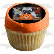 Happy Halloween Jack-O-Lantern Pug Puppy Edible Cake Topper Image ABPID52930 For Sale