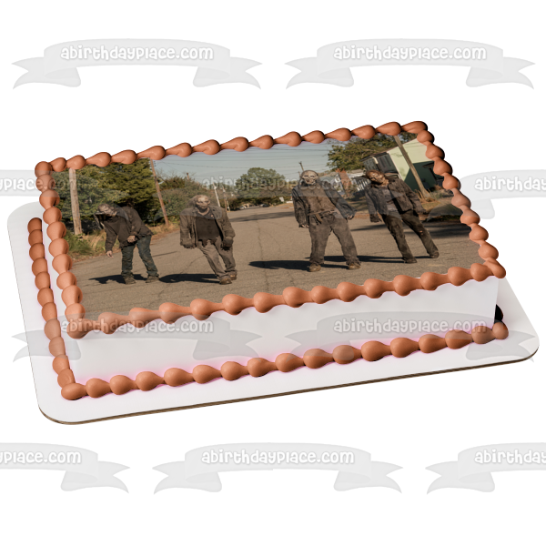 The Walking Dead World Beyond Zombies TV Show Edible Cake Topper Image ABPID52815 Discount