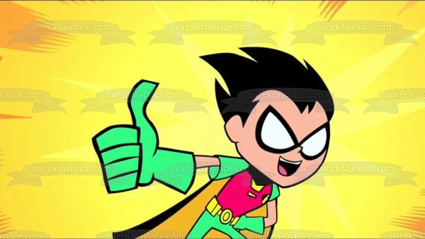 Teen Titans Go! Robin Boy Wonder Personalizable Dick Grayson Batman DC Comic Books Cartoon Edible Cake Topper Image ABPID52857 Hot on Sale