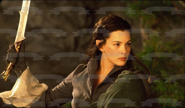 Arwen Undómiel Arwen Evenstar Daughter of Elrond Elvish Rivendell Lord of the Rings J. R. R. Tolkien LIV Tyler Edible Cake Topper Image ABPID52818 Online Hot Sale