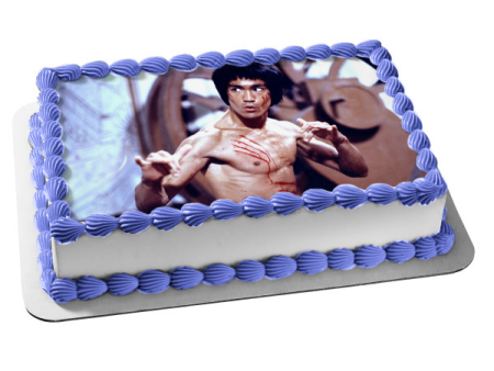 Bruce Lee Enter the Dragon Kung Fu Martial Arts Classic Film Edible Cake Topper Image ABPID52826 For Sale