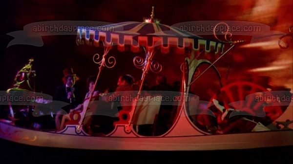 Willy Wonka and the Chocolate Factory Boat Scene Gene Wilder Roald Dahl Film Edible Cake Topper Image ABPID52882 on Sale