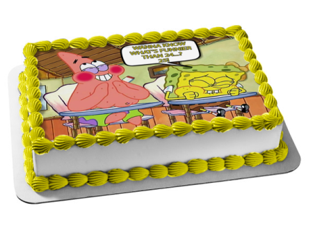 SpongeBob SquarePants Meme Patrick What s Funnier Than 24...? 25!!! Edible Cake Topper Image ABPID52793 Online Sale