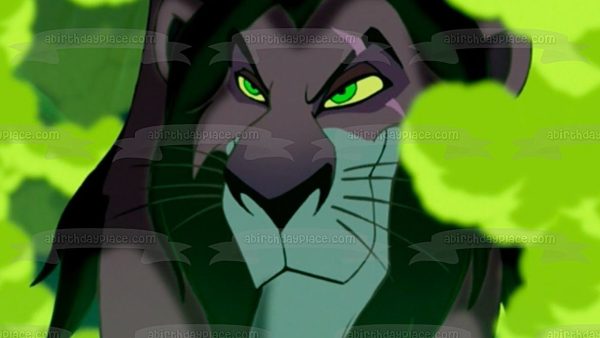 Scar The Lion King Green Smoke Disney Villain Edible Cake Topper Image ABPID52877 on Sale