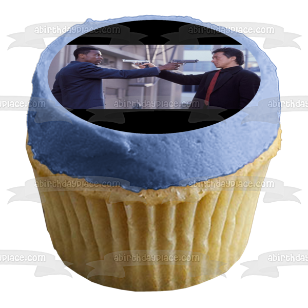 Rush Hour Detective James Carter Detective Inspector Lee Edible Cake Topper Image ABPID52822 Online