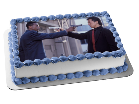 Rush Hour Detective James Carter Detective Inspector Lee Edible Cake Topper Image ABPID52822 Online