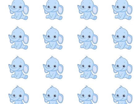 Blue Elephant It s a Boy Cupcakes Edible Cupcake Topper Images ABPID52834 For Sale