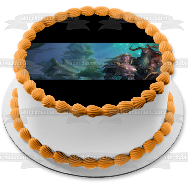 World of Warcraft Night Elf Druid Gaming Edible Cake Topper Image ABPID52807 Hot on Sale