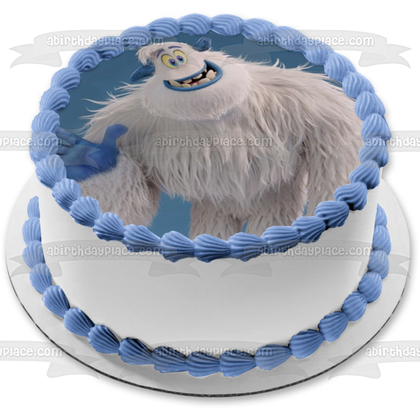 Smallfoot Movie Yetti Snowman Migo Edible Cake Topper Image ABPID52974 on Sale