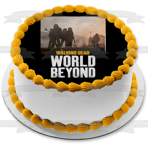 Walking Dead World Beyond Zombie TV Poster Edible Cake Topper Image ABPID52812 Online Hot Sale