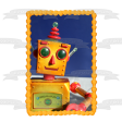 Toy Robot Sci Fi Futuristic Edible Cake Topper Image ABPID52901 Hot on Sale