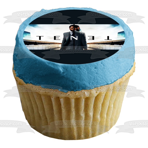 Tenet Christopher Nolan Movie Poster Edible Cake Topper Image ABPID52968 Discount