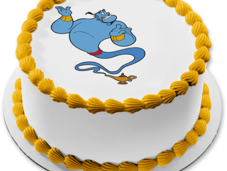 Genie of the Lamp Aladdin Robin Williams Disney Animated Edible Cake Topper Image ABPID52797 Supply