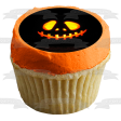 Halloween Pumpkin Jack-O-Lantern Spooky Scary Edible Cake Topper Image ABPID52944 Online Sale