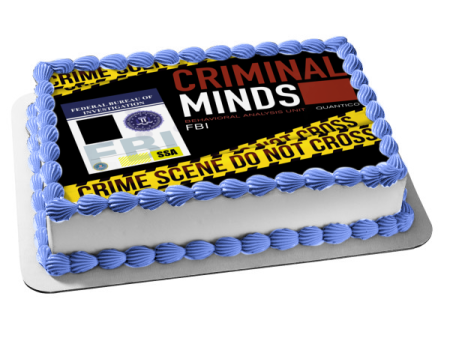 Criminal Minds Personalized FBI Photo Frame Edible Cake Topper Image Frame ABPID53013 Online