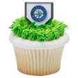 MLB® Home Plate Team Logo Cupcake Rings - Seattle Mariners (12 pieces) Fashion