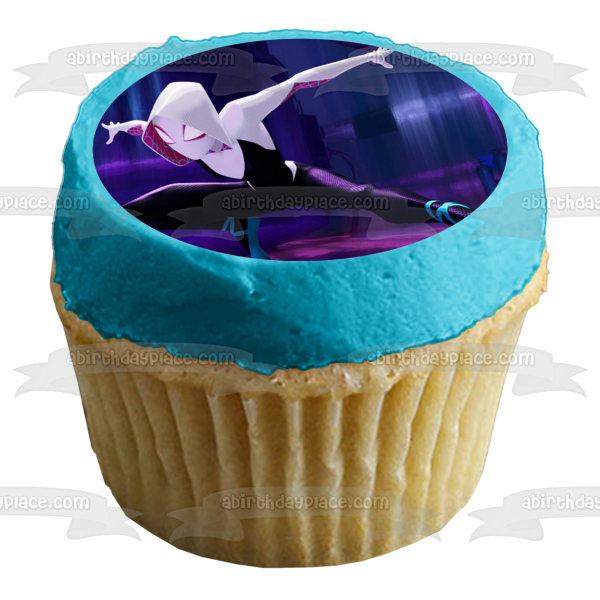 Spider-Man Into the Spider-Verse Gwen Stacy Spider Gwen Hailee Steinfeld Spider-Man Spidergwen Edible Cake Topper Image ABPID52909 Online