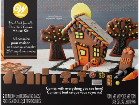 Build It Yourself Chocolate Cookie Halloween House Decorating Kit Sale