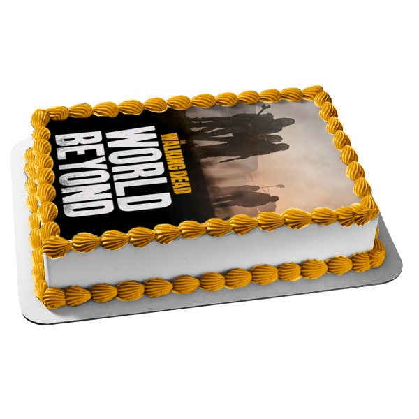 Walking Dead World Beyond Zombie TV Poster Edible Cake Topper Image ABPID52812 Online Hot Sale