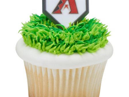 MLB® Home Plate Team Logo Cupcake Rings - Arizona Diamondbacks (12 pieces) For Sale