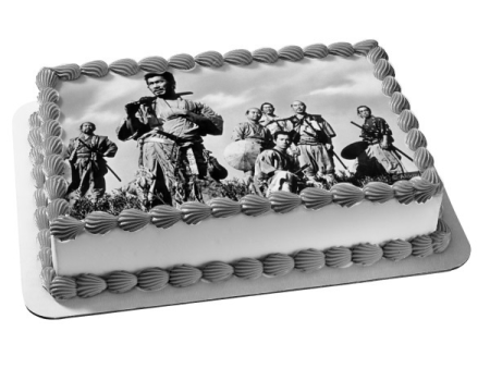 Seven Samurai Shichinin No Samurai Akira Kurosawa Classic Japanese Film Edible Cake Topper Image ABPID53019 Online Hot Sale