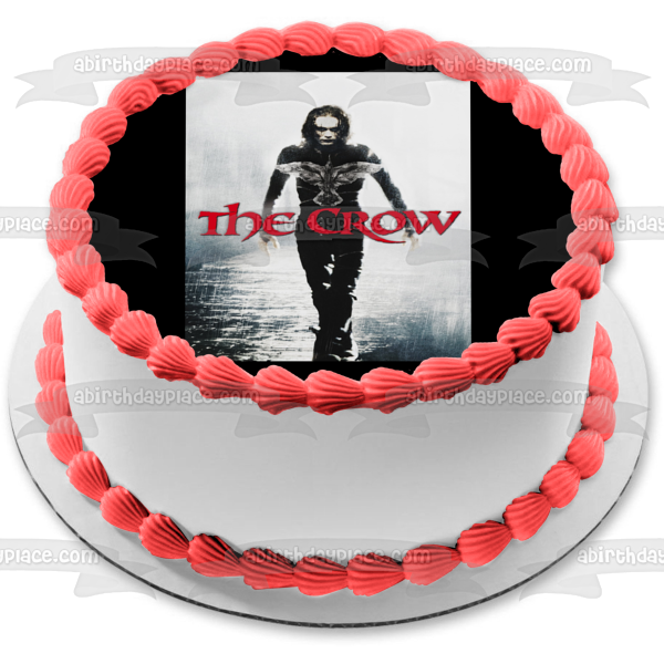 The Crow Eric Draven Brandon Lee Classic Movie Poster Edible Cake Topper Image ABPID52868 For Discount