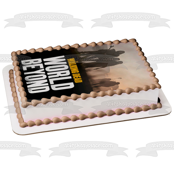 Walking Dead World Beyond Zombie TV Poster Edible Cake Topper Image ABPID52812 Online Hot Sale