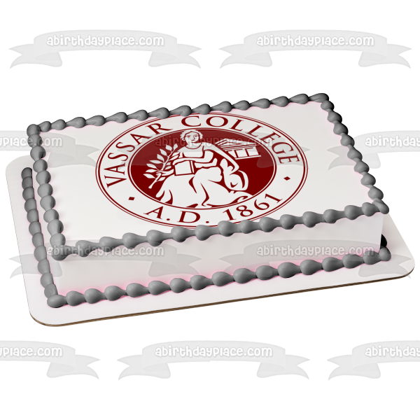 Vassar College A.D. 1861 Women s Ivy League Edible Cake Topper Image ABPID52852 on Sale