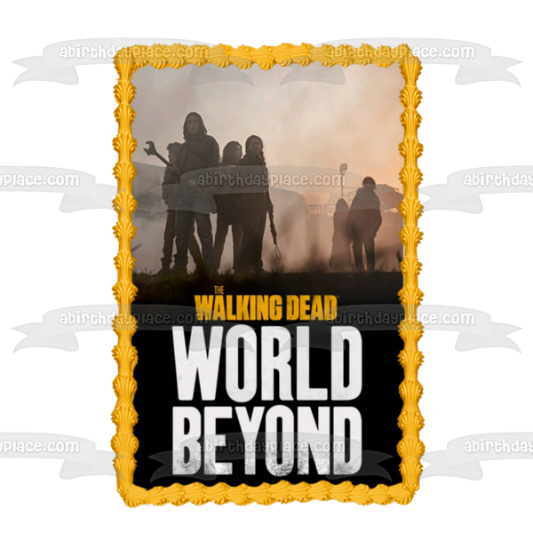 Walking Dead World Beyond Zombie TV Poster Edible Cake Topper Image ABPID52812 Online Hot Sale