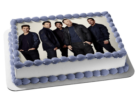 New Kids on the Block Music Band Donny Jordan Jonathan Joey Danny Edible Cake Topper Image ABPID53025 Hot on Sale